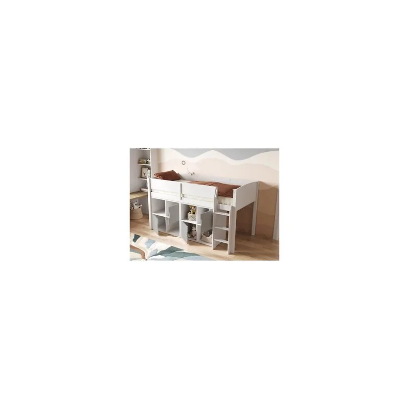 Flair Loop Midsleeper Bed Cube Unit Set White - 4 Doors image 3
