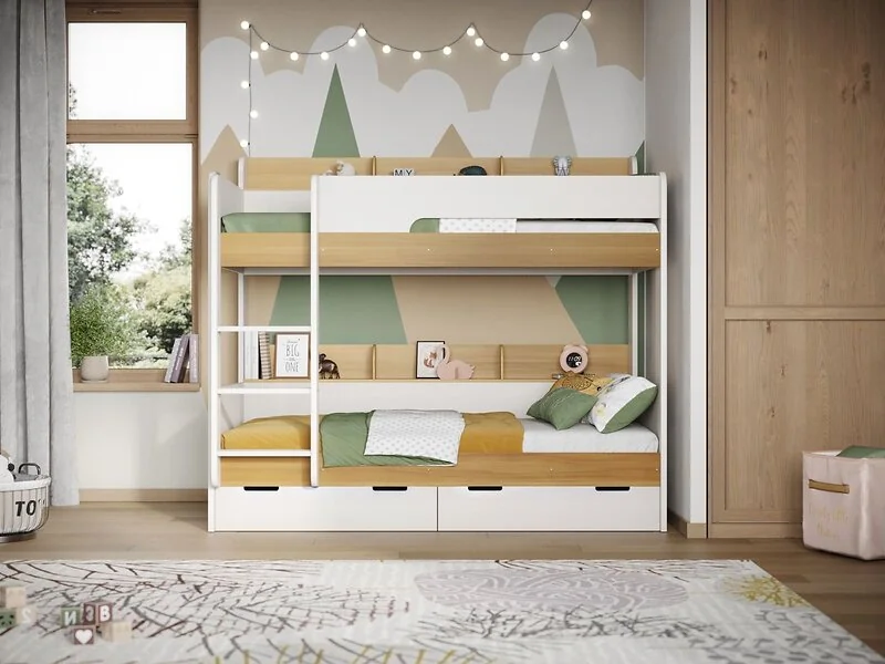 Flair Eddie Storage Bunk Bed with Shelves – view 7