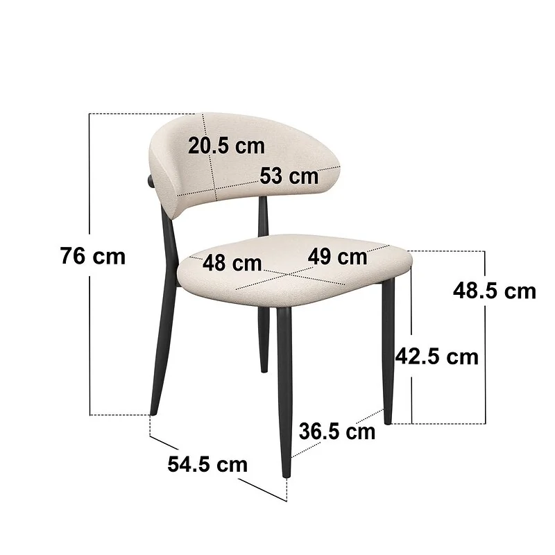SOLACE+CO Varm & Cyra 4 to 8 Seater Oak Extending Dining Table Set with Beige Chenille Chairs image 8