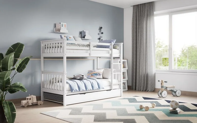 Flair Wooden Zoom Detachable Bunk Bed With Trundle