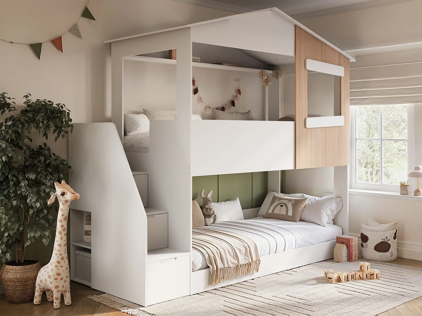 Flair Dreamland House Staircase Bunk Bed