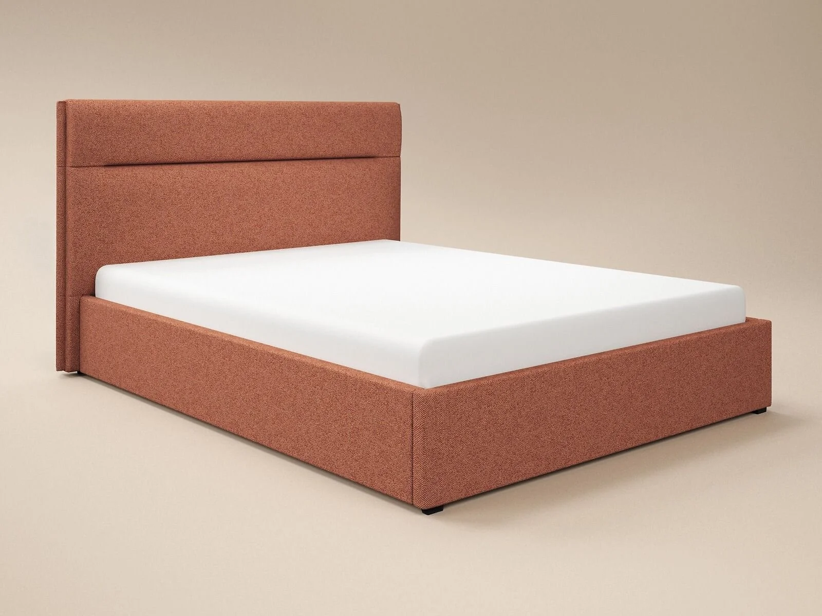 SOLACE+CO Nela Woven Fabric Ottoman Bed – view 13