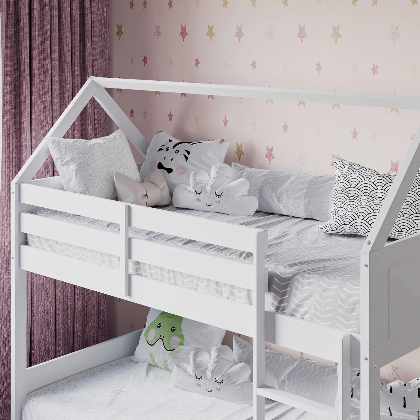 Flair Plation Low Play House Bunk White image 3