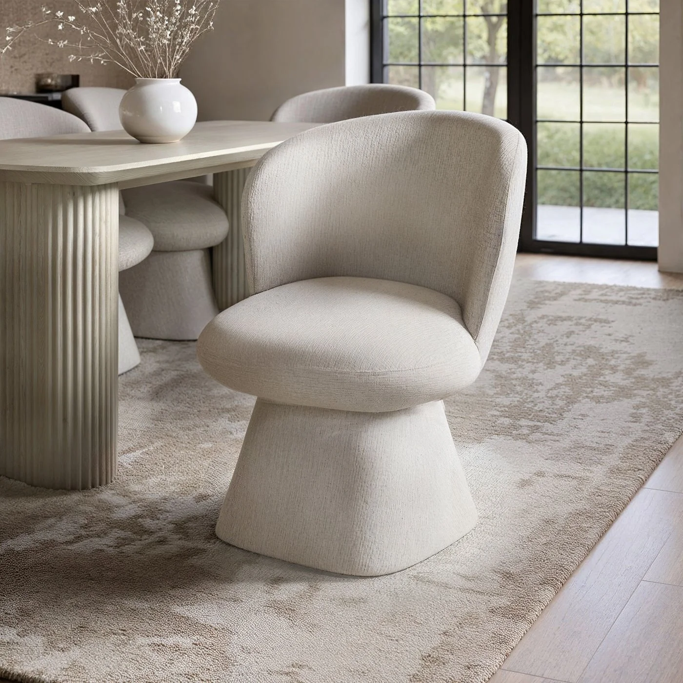 SOLACE+CO Zoya Dining Table with Aiko Chairs Set image 5