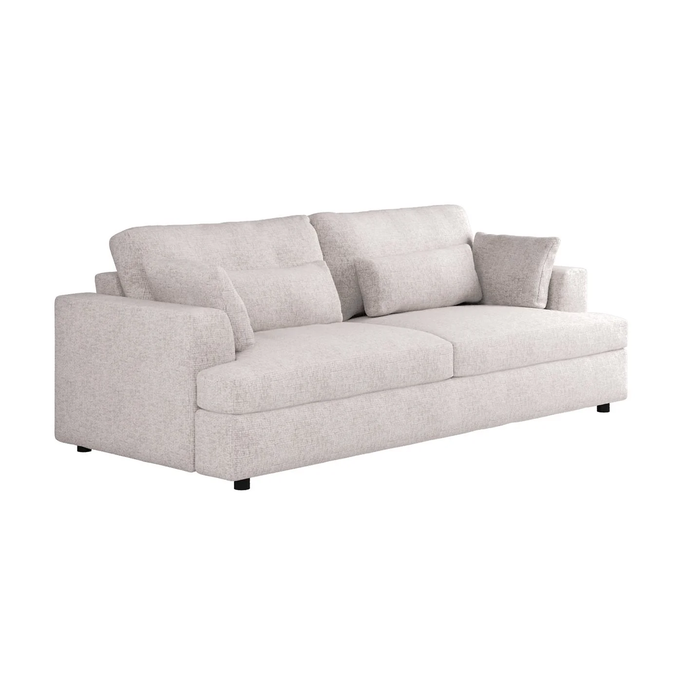 SOLACE+CO Drew 3 Seater Cream Chenille Sofa image 5