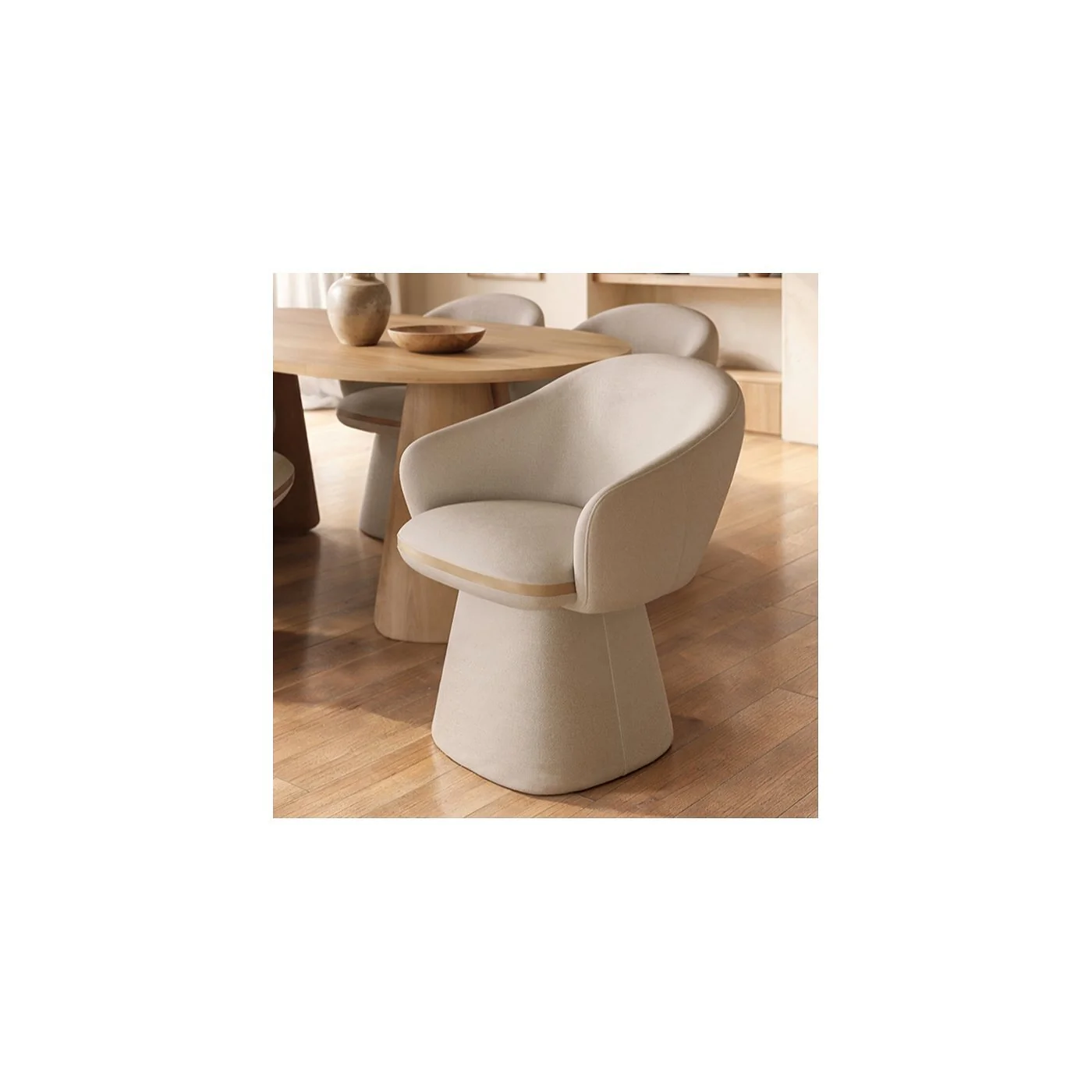SOLACE+CO Ebony 4-6 Seater Extendable Dining Set with Sylvia Chairs image 8