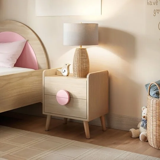 Flair Noah 2 Drawer Bedside Table