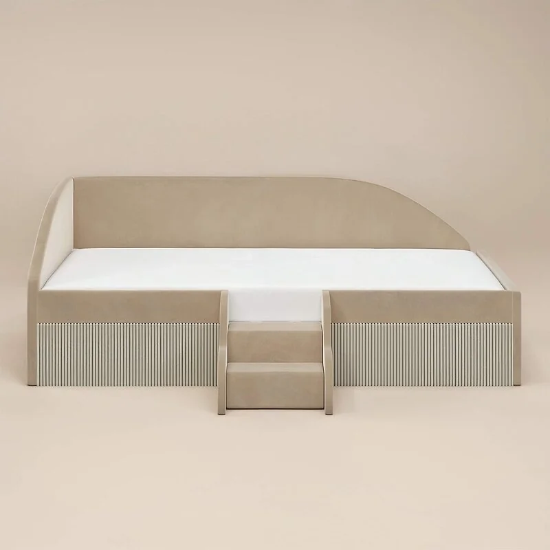 Flair Aviana Low Sleeper Bed Beige Velvet & Beige Cord image 6