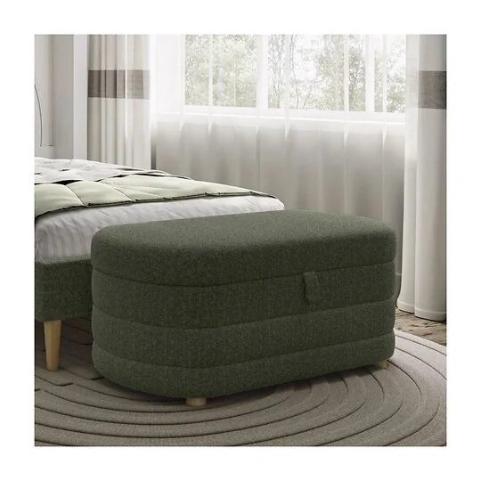 Flair Ava Boucle Ottoman Storage Box