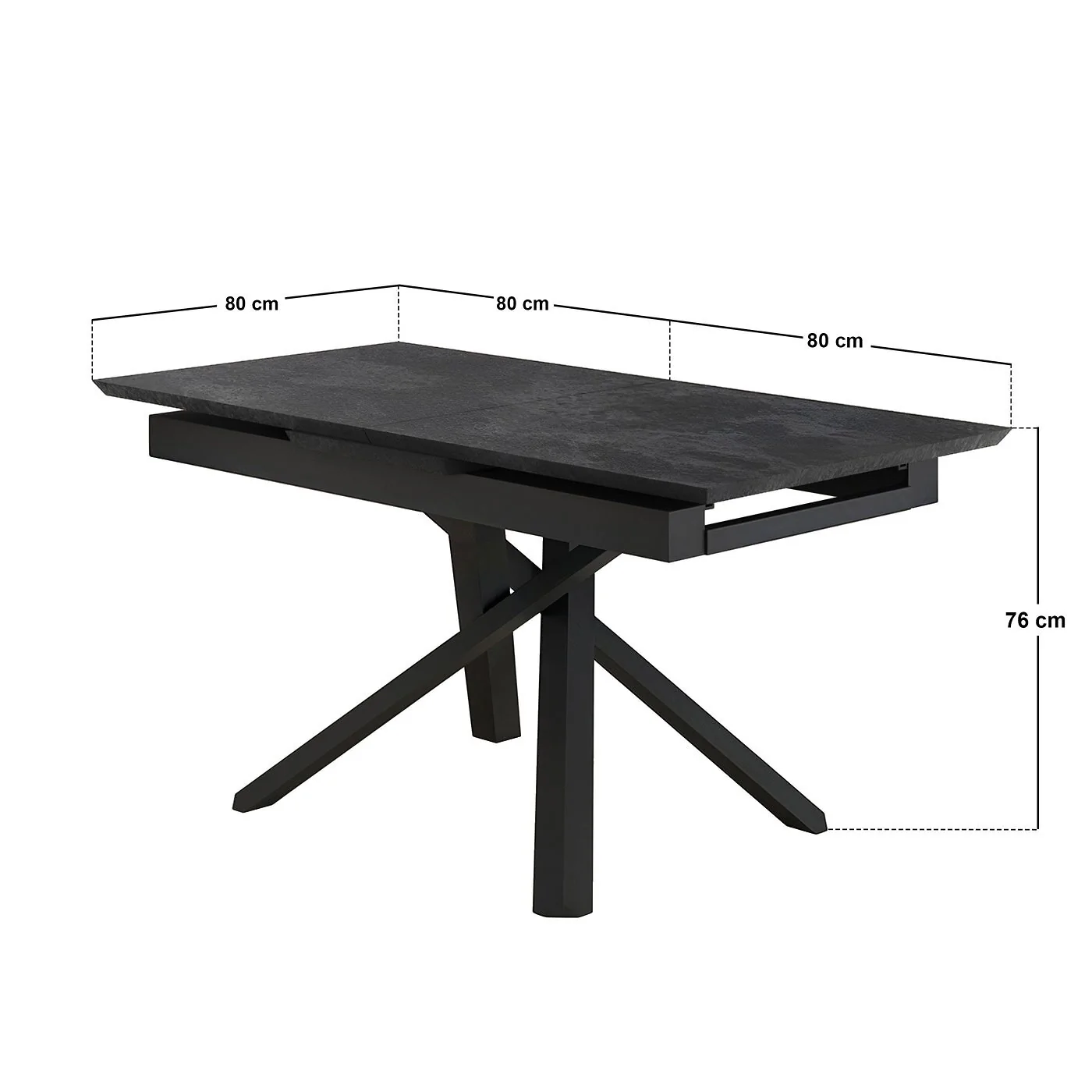 Solace+Co Lexi Extendable Dining Table with 4 Isla Chairs Cream image 6