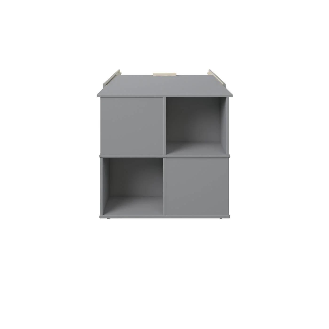 Noomi Nora Solid Wood Mid Sleeper Workstation Grey (FSC-Certified) image 7
