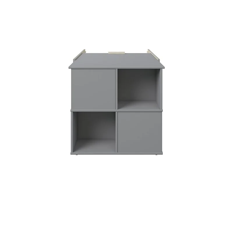Noomi Nora Solid Wood Mid Sleeper Workstation Grey (FSC-Certified) image 7