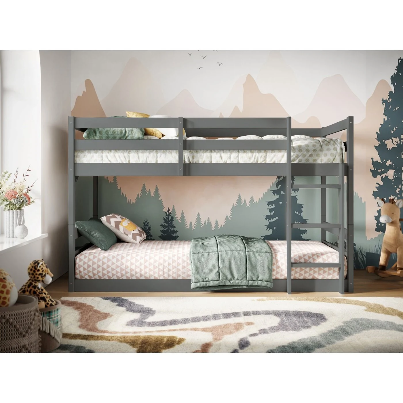 Flair Shasha Low Wooden Detachable Bunk Bed image 2