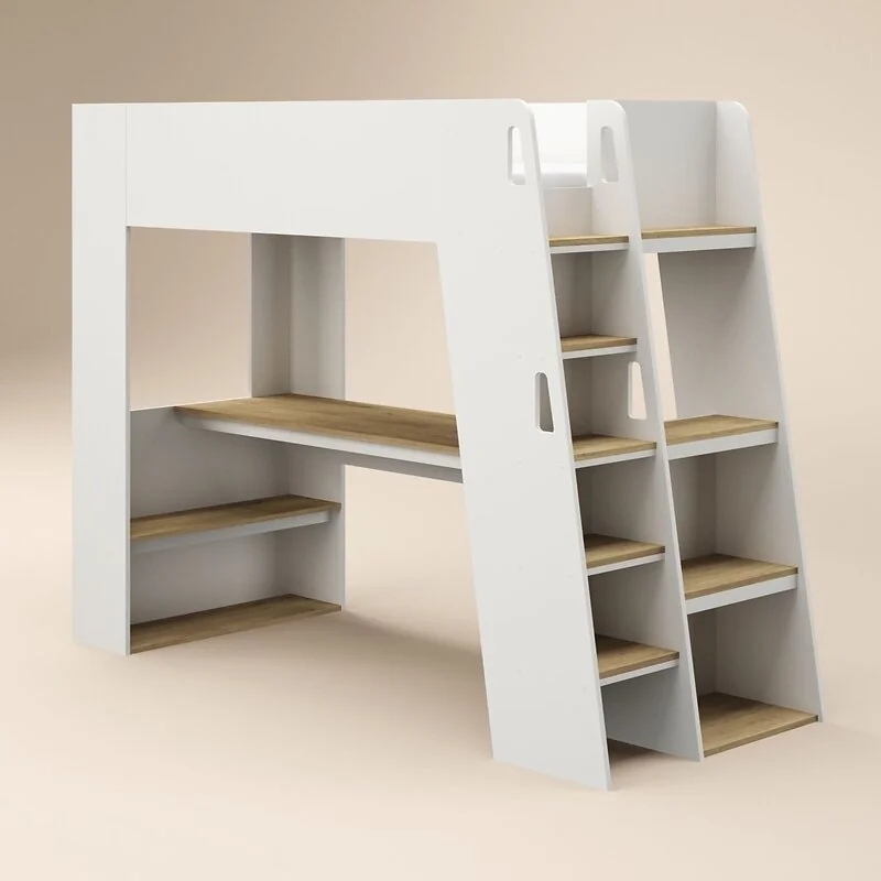 Flair Fern Staircase High Sleeper White & Oak image 4