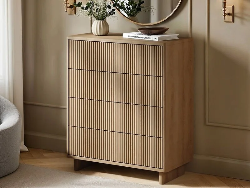 SOLACE+CO Velmor 5 Piece Ribbed Bedroom Furniture Set – view 5