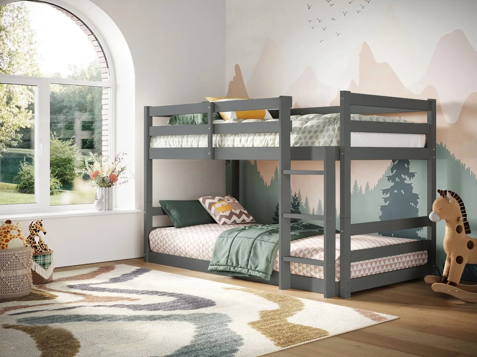 Flair Shasha Low Wooden Bunk Bed